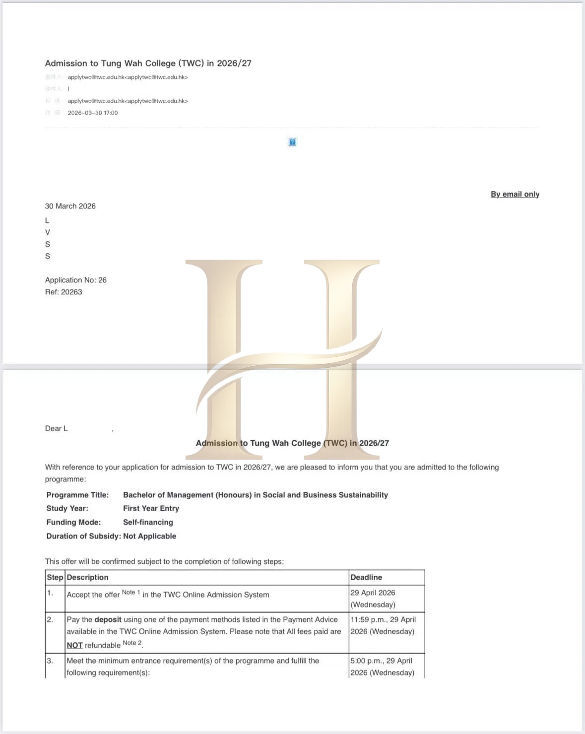 东华学院录取案例:社会与商业可持续发展
